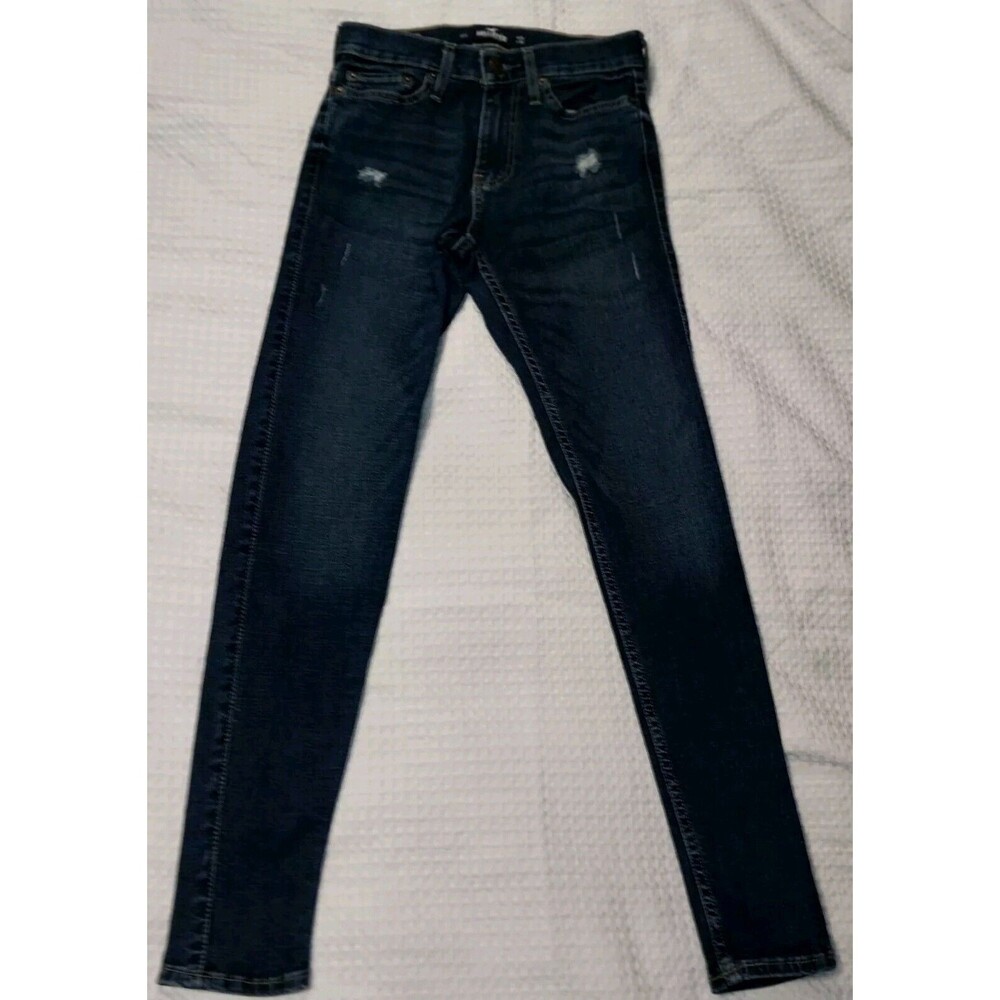 Hollister California Jeans Womens Sz 3 W26 L30 Super Skinny Stretch Distressed